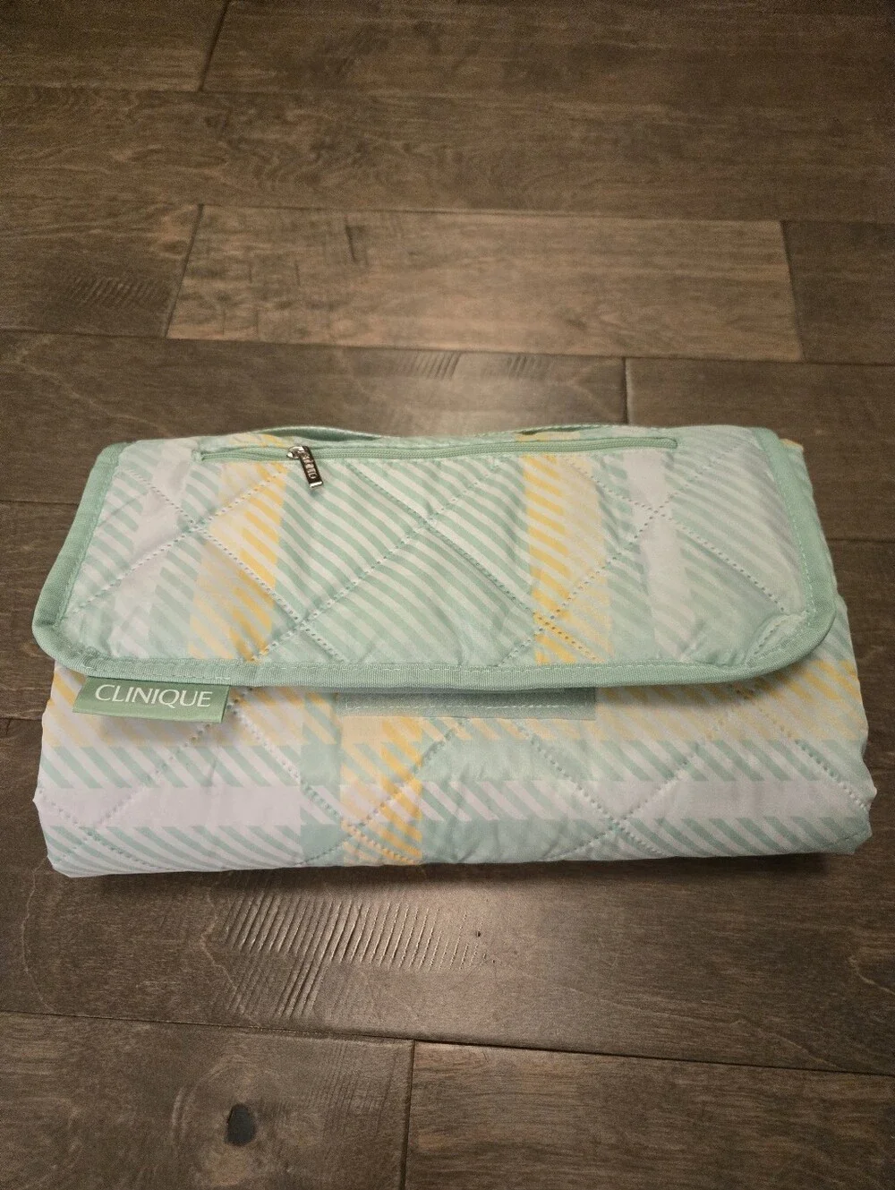 Clinique Picnic Blanket, Folding Summer Beach, Plaid Travel Waterproof 46/49.5in